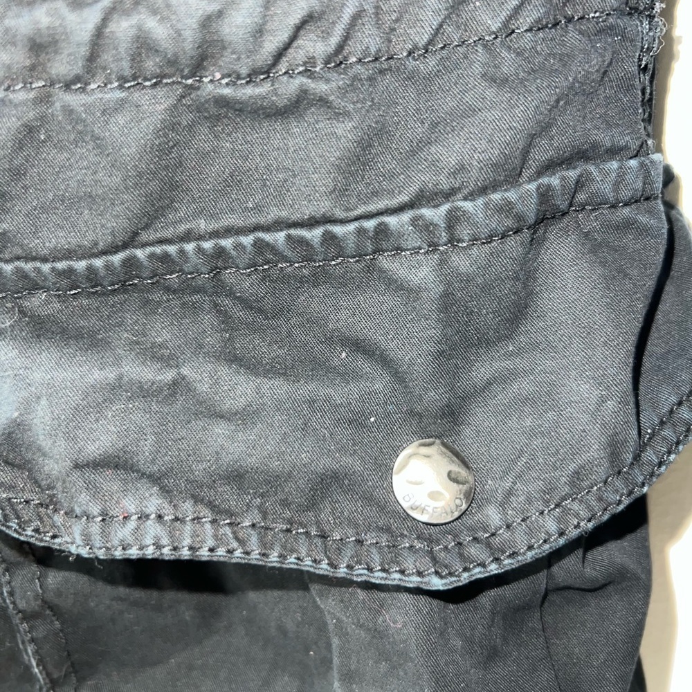 Buffalo David Bitton Hooded Black Cargo Jacket - Women’s S - Picture 9 of 11
